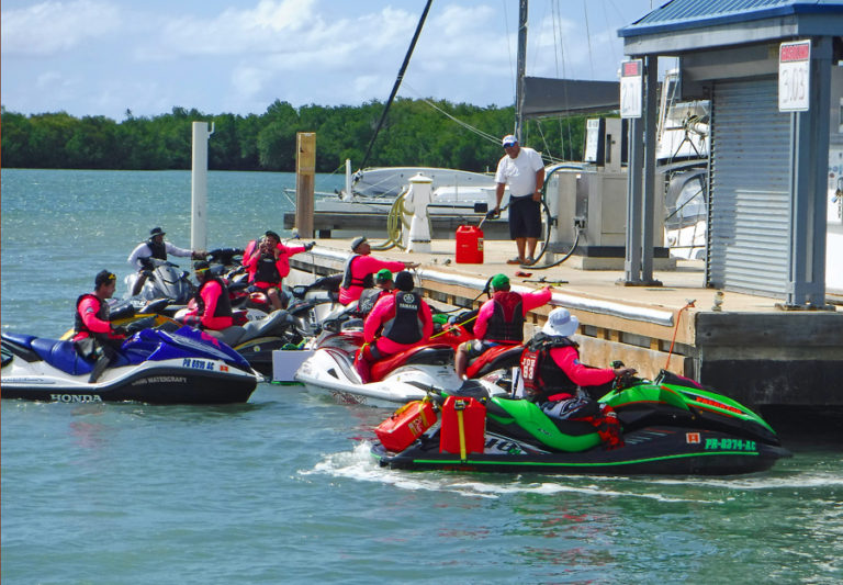 Jet Skis Mob the Fuel Dock Cream Puff Life's Sweet Treat Cream Puff